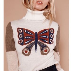 Sugarhigh Lovestoned Mariposa turtleneck sz L
